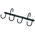 thumbnail image 1 of Roma 4 Hook Metal Tack Rack Black, 1 of 1