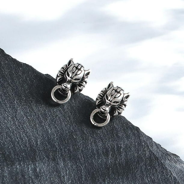 Game Final Fantasy Cloud Strife Cosplay Earring Wolf Head Earrings
