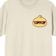 thumbnail image 3 of Piyomaru Sunglass Emoji Men's Natural Crew Neck Short Sleeve T-shirt-Small, 3 of 4