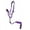 Purple, variant on Showman PONY Braided Nylon Cowboy Knot Rope Halter w/ Lead  (Pink)