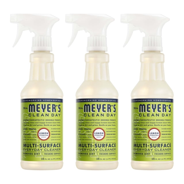 Mrs. Meyer's Clean Day Multi-Surface Everyday Cleaner, Lemon Verbena, 16 fl oz, 3 ct