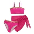 thumbnail image 4 of Girls Tankini Swimsuits 8-10 Cute Ruffle Bikini Sets Adjustable Straps Girls Swimwear Tankini 3 Pieces Ruched Color Block Girl Bathing Suit, 4 of 4