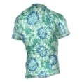 thumbnail image 2 of joogoo Tie Dye Green Men's Cycling Jerseys Mountain Bike Short Sleeve Tops S, 2 of 7