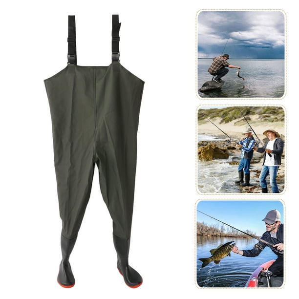 Estink Fishing Wader Pants, Thick Non Slip Waterproof Wader Pants Absorbent Durable Flexible For Men And Women For Fishery 40 Size