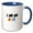 Blue/White, variant on 3drose, Image of the Words I Am an Ally, 11oz Mug