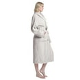 thumbnail image 2 of Enwphrey Beige Women Robe Soft Cozy Warm Bathrobe Ladies Long Fleece Plush Comfy Spa Housecoat Lightweight Robe for Women (2XL-3XL, Light Beige), 2 of 9
