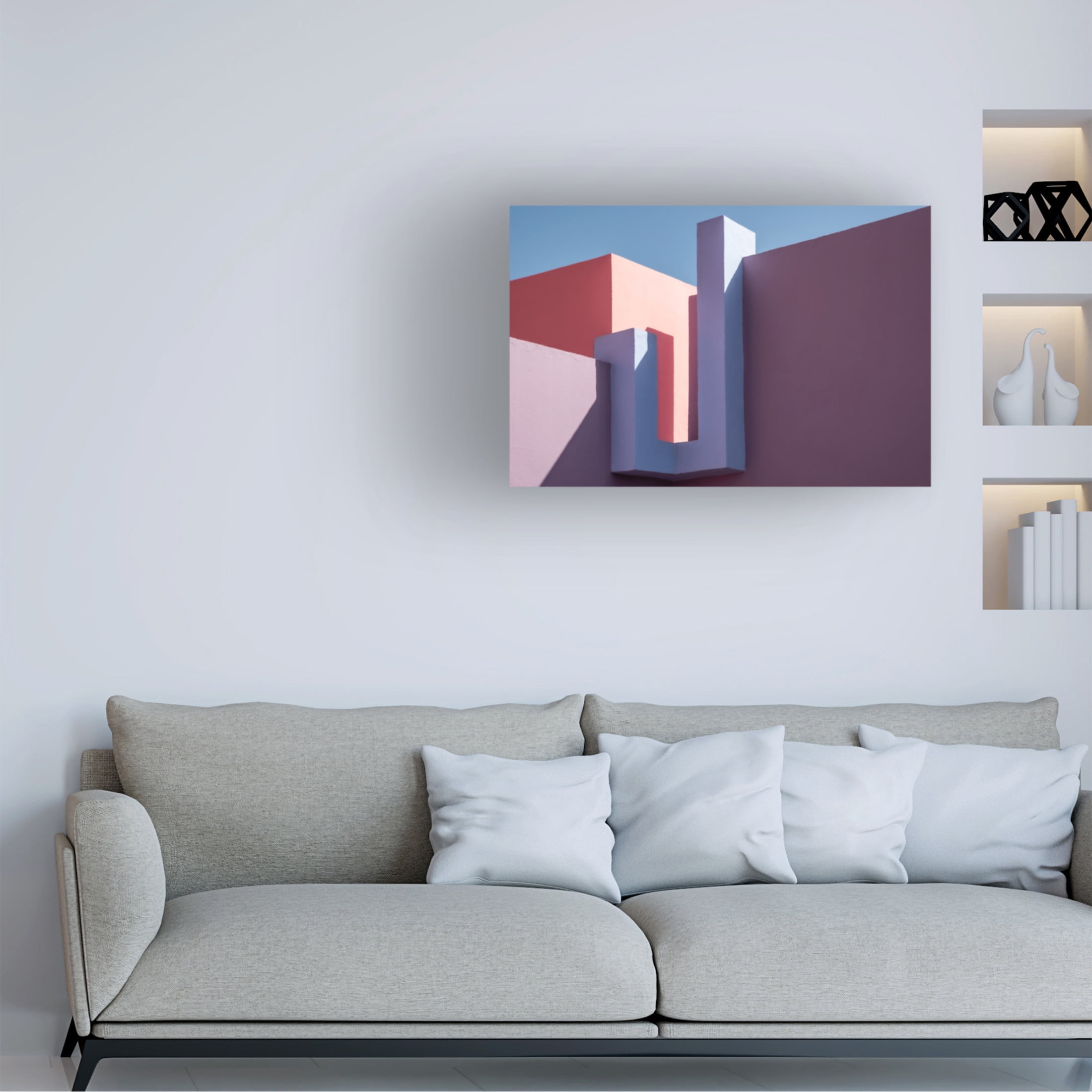 Trademark Fine Art Linda Wride Muralla Roja 4 Canvas Wall Art