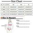 thumbnail image 3 of Feimerou Women Bikini Sets Swimsuits V Neck Push Up High Waisted Swimsuits Color Block Compression Cheeky Two Piece Bathing Suit Valentines Day Gifts, 3 of 7
