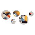 thumbnail image 2 of Designart "Graphic Retro Compositions V" Modern Geometric Metal Wall Art Set of 5 Piece, 2 of 5