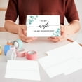 thumbnail image 2 of Koyal Wholesale Wedding Day Gift Cards Set with Envelopes Set of 12, Eucalyptus Leaves, 2 of 5