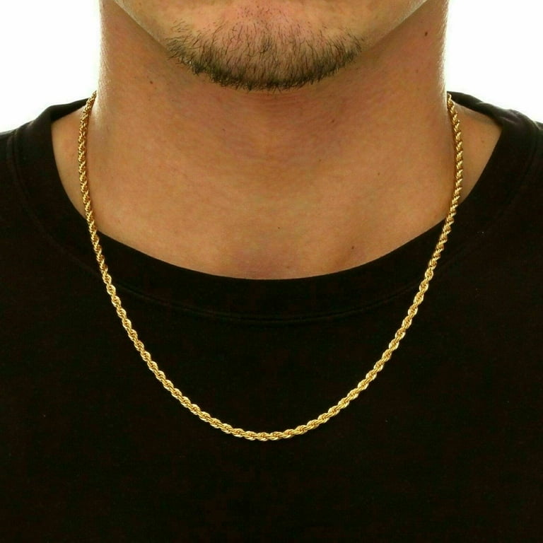 925 gold rope chain clearance