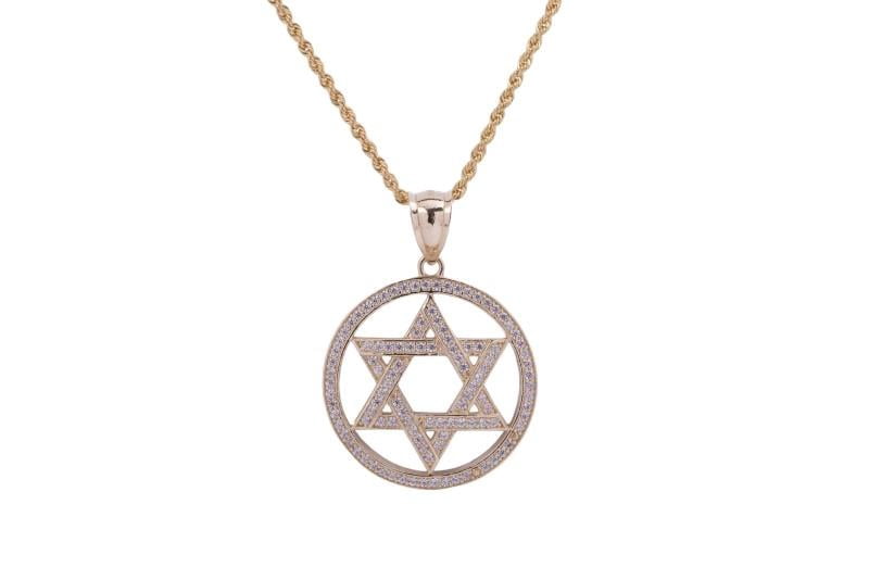 Magen David Pendant Necklace in 14k 