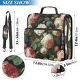 thumbnail image 2 of FORMRS Zipper Binder with Shoulder Strap 2-inch Ring 500 Sheet Capacity File Bag, White and Pink Roses, 2 of 5