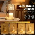 thumbnail image 6 of Clear Candle Warmer Lamp with Timer and Dimmable, Height and Brightness Adjustable, Birthday Gifts for Women Mom, Electric Wax Melt Warmer For Scented Jar Candles, New Home Bedroom Decor Aesthetic, 6 of 6