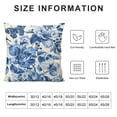 thumbnail image 5 of Nawypu  Blue and White Floral Pillow Covers 18x18 Inch Chinoiserie Pillow Cover Farmhouse Butterflies Spring Throw Pillowcase Outdoor Cushion Cover for Sofa Bedroom Indoor Outdoor, 5 of 5