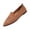 Brown, variant on Knit Mesh Pointed Toe Loafers, Breathable Slip-On Flats, V-Cut Vamp Design, Womens Mesh Soft Sole Non Slip Flat Pointed Toe Breathable Slip On Lazy Shoes Casual Round Toe Loafers, Beige 6