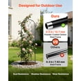 thumbnail image 3 of VEVOR Garden Trellis, 71 x 20 inch Rose Trellis, 8 Packs Garden Flower Rose Trellises with Powder-Coated Finish & Convenient Locking Design, Plant Support Trellises for Flowers, Vegetables, Roses, 3 of 9