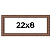 22x8 Dark Brown Bamboo Real Wood Picture Frame Width 1.5 inches | Interior Frame Depth 0.5 inches |