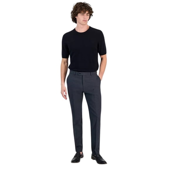 Tommy Hilfiger Mens Modern fit Wool Dress Pants 38 / 32 Charcoal Gray Solid
