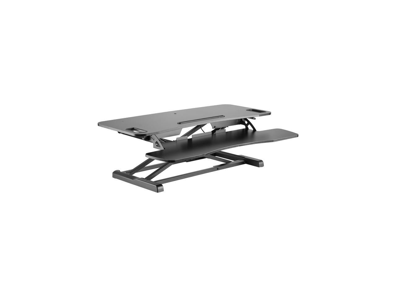 Amer Networks Ezriser36 Sit and Stand Computer Height Adjustable Riser, Black - EZRISER36