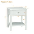 thumbnail image 5 of Costway End Table Nightstand Storage Display Drawer Shelf Beside Bedroom White, 5 of 11