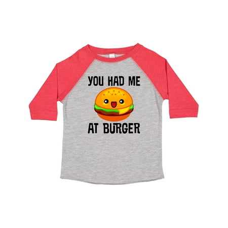 

Inktastic You Had Me at Burger Gift Toddler Boy or Toddler Girl T-Shirt