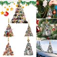 thumbnail image 3 of Adorno colgante de bola de árbol de Navidad, decoración para fiestas en el hogar, colgante apilado de acrílico, 3 of 6