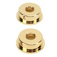 thumbnail image 3 of Electrosocket Output Jack Plate, Glossy Finish 2PCS Electric Guitar Jack Cover Standard Opening  For Musical Instrument Repair Gold, 3 of 8