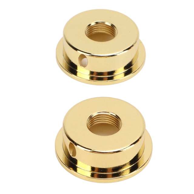 Couvercle de Prise de Guitare Électrique, Plaque de Prise de Sortie 2PCS Electrosocket avec Vis de Montage pour la Réparation d'Instruments de Musique Or