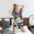 thumbnail image 5 of KLL Astronaut And Space Print Pajama Set for Women Short Sleeve Sleepwear Pjs Soft 2 Piece Lounge Sleepwear Sets-Small, 5 of 6
