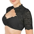 thumbnail image 2 of mfyjkho Tops Para Mujer, Blusas Y Camisas De Manga Corta Con Cuello En V Y Encaje Calado Para Mujer Tops De Tallas Grandes Xxl, 2 of 4