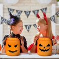 thumbnail image 2 of Glow In The Dark Halloween Candy Bag LED Light Up Party Tote Reusable For Trick Or Treat, 2 of 8