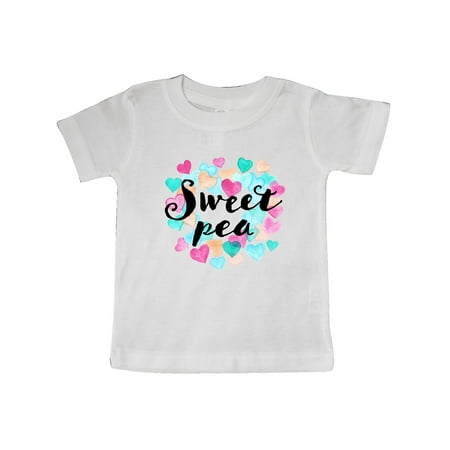 

Inktastic Sweet Pea hearts Gift Baby Boy or Baby Girl T-Shirt