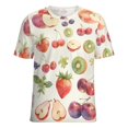 thumbnail image 5 of Various Fruits Women's T-Shirt Short Sleeve T Shirts Tops Tee Ladies Loose T, 5 of 6