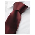 thumbnail image 2 of Scott Allan Solid Burgundy Tie for Men | Standard Size 3" Burgundy Maroon Necktie for Adults and Teenagers, 2 of 12