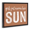 thumbnail image 2 of Stupell Industries Coastal Girls Wanna Have Sun Brown Black Floating Frame Canvas Art, 21 x 17, by Lettered and Lined, 2 of 8
