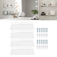 thumbnail image 1 of Acrylic Floating Shelves, Wall Clear Acrylic Floating Shelves 4 Pack Versatile Addition Sturdy High Strength  For Cosmetics For Living Room, 1 of 8