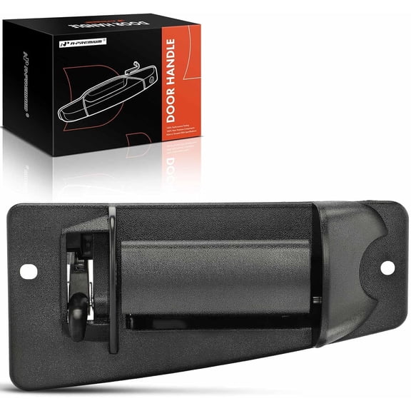 A-Premium Rear Driver Side Exterior Door Handle Compatible with Chevy Silverado 1500 1999-2006, Silverado 2500 3500 & GMC Sierra 1500 2500 3500 - for Extended Cab Pickup - Textured Black, # 15758172