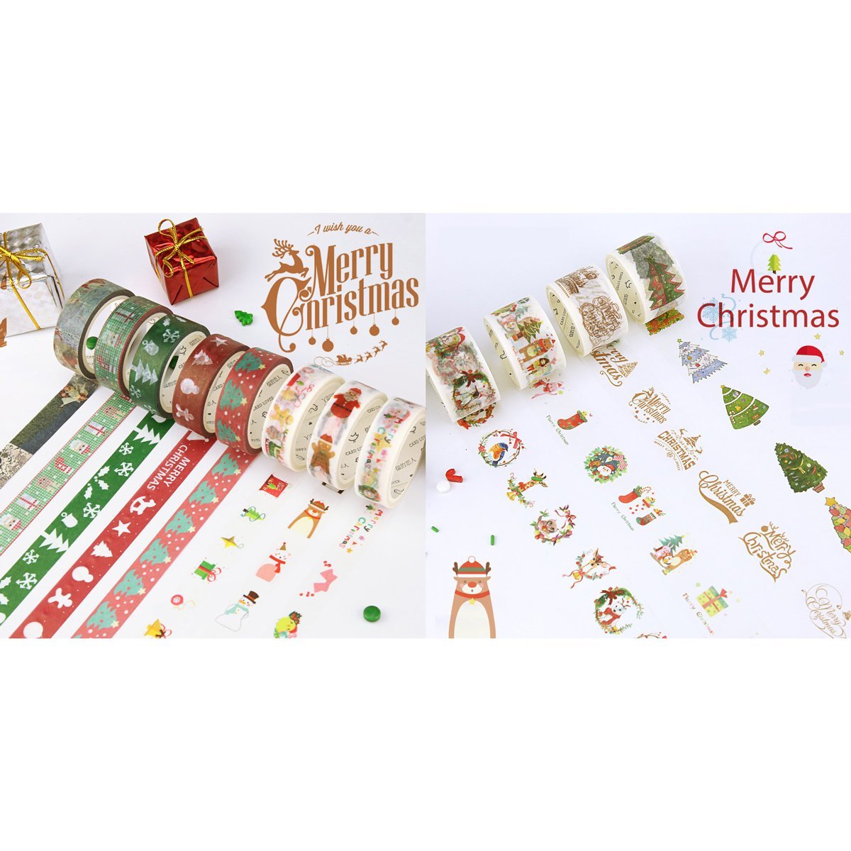 lenghjt:8.7yd//roll Japanese Washi Masking Tape,Dreamlike Series,Sticky Paper Tape for DIY,Bullet Diary Decorative,Gift Wrapping,Scrapbook,Office,Party Supplies,Collection Molshine Set of 7