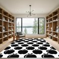 thumbnail image 2 of ODIKA 4'x6' Machine Washable Non-Slip Area Rug, Graphic Black High Traffic Rug, White, 1181324, 2 of 7