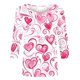 thumbnail image 3 of TaTaai Women's Valentine Heart Print 3/4 Sleeve Round Neck Loose T-Shirt, Valentine's Day Gift, Casual Daily Home Work Top Gift, 3 of 5