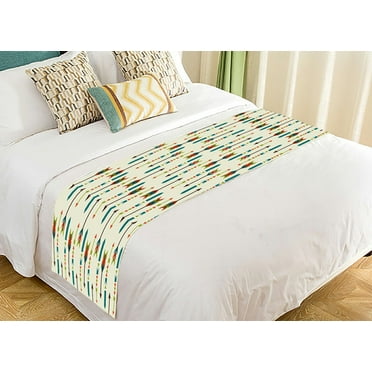 ABPHQTO Ethnic Arrows Pattern Design Bed Runner Bedding Scarf Bed Decoration 20x95 inch
