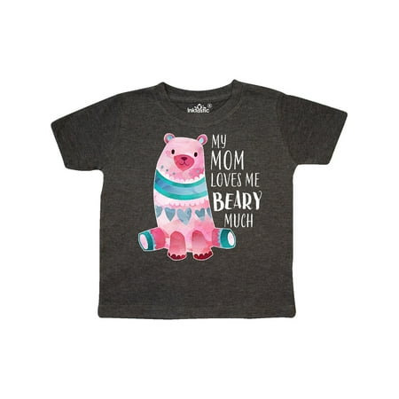 

Inktastic My Mom Loves Me Beary Much with Cute Bear Gift Toddler Boy or Toddler Girl T-Shirt