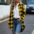 thumbnail image 2 of Jacket for Women Baeitkot Relaxed Fit Plaid Shacket Button Down Lapel Tops Lightweight Casual Outwear with Pockets, 2 of 7