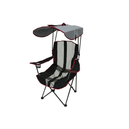 Kelsyus Premium Canopy Foldable Outdoor Lawn Chair with Cup Holder, Red |