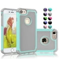 thumbnail image 1 of Coques pour iPhone 8 / iPhone 7, Étui Robuste pour iPhone 7, 8, Caoutchouc Absorbant les Chocs & Plastique Résistant aux Rayures Pare-Chocs Robuste Étui de Téléphone Rigide, 1 of 4