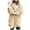 Beige, variant on YDFCWXW Womens Long Sleeve Solid Fuzzy Fleece Open Front Hooded Cardigans Jacket Coats Outerwear with Pocket 2025 Winter Grey, M