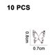 thumbnail image 2 of 10 Uds. De dijes de uñas de mariposa, 4D, mariposas, gemas, suministros de decoración de NailArt, 2 of 5