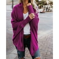 thumbnail image 5 of Cardigan Tricoté à Manches Chauve-Souris Grande Taille pour Femmes, 5 of 5