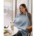 thumbnail image 3 of Nursing Cover, Breathable Breastfeeding Cover up with Arch Neckline for Women, Nursing Apron, 3 of 7